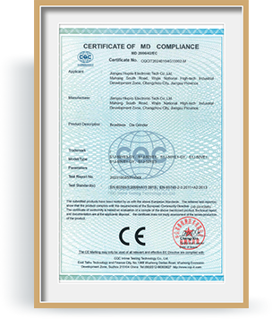 Certificat pour meuleuse d'angle sans balais filaire 3