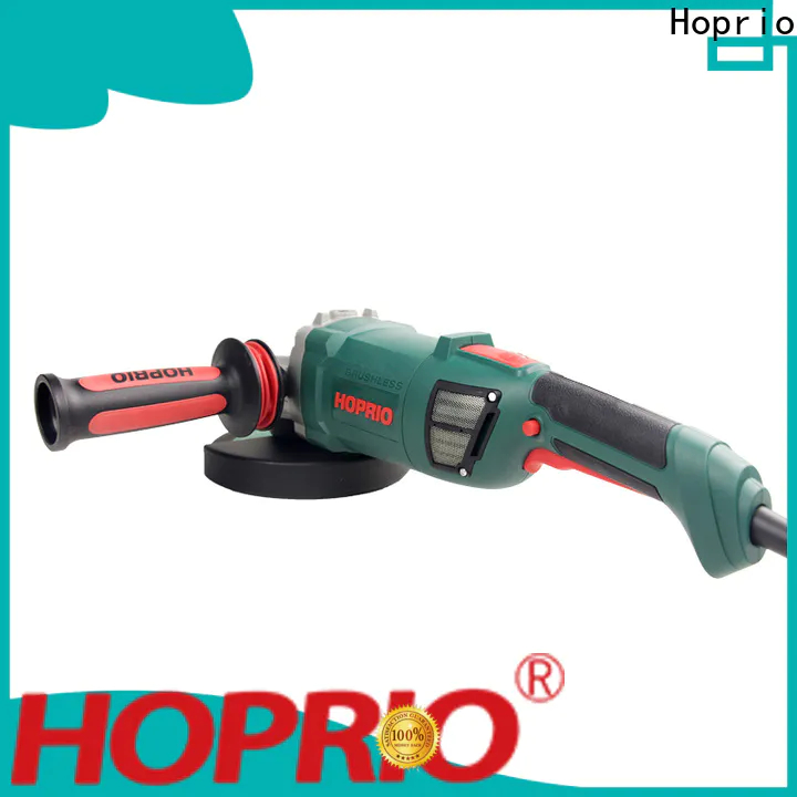 Hoprio iso9001 လက်မှတ်ရ 6 လက်မ Brushless ထောင့်ကြိတ်စက် ကုမ္ပဏီအမှတ်တံဆိပ်
